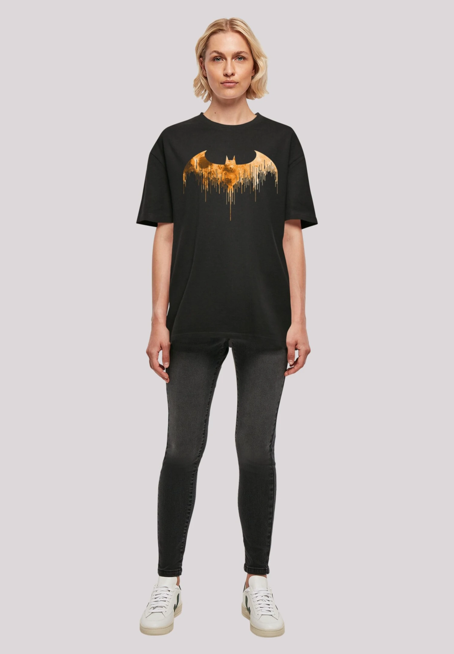 F4NT4STIC Batman Superheld Comic Arkham Knight Halloween Moon Logo - T-Shirt Print - Black 4 F4NT4STIC Batman Superheld Comic Arkham Knight Halloween Moon Logo - T-Shirt Print - Black - Afbeelding 2