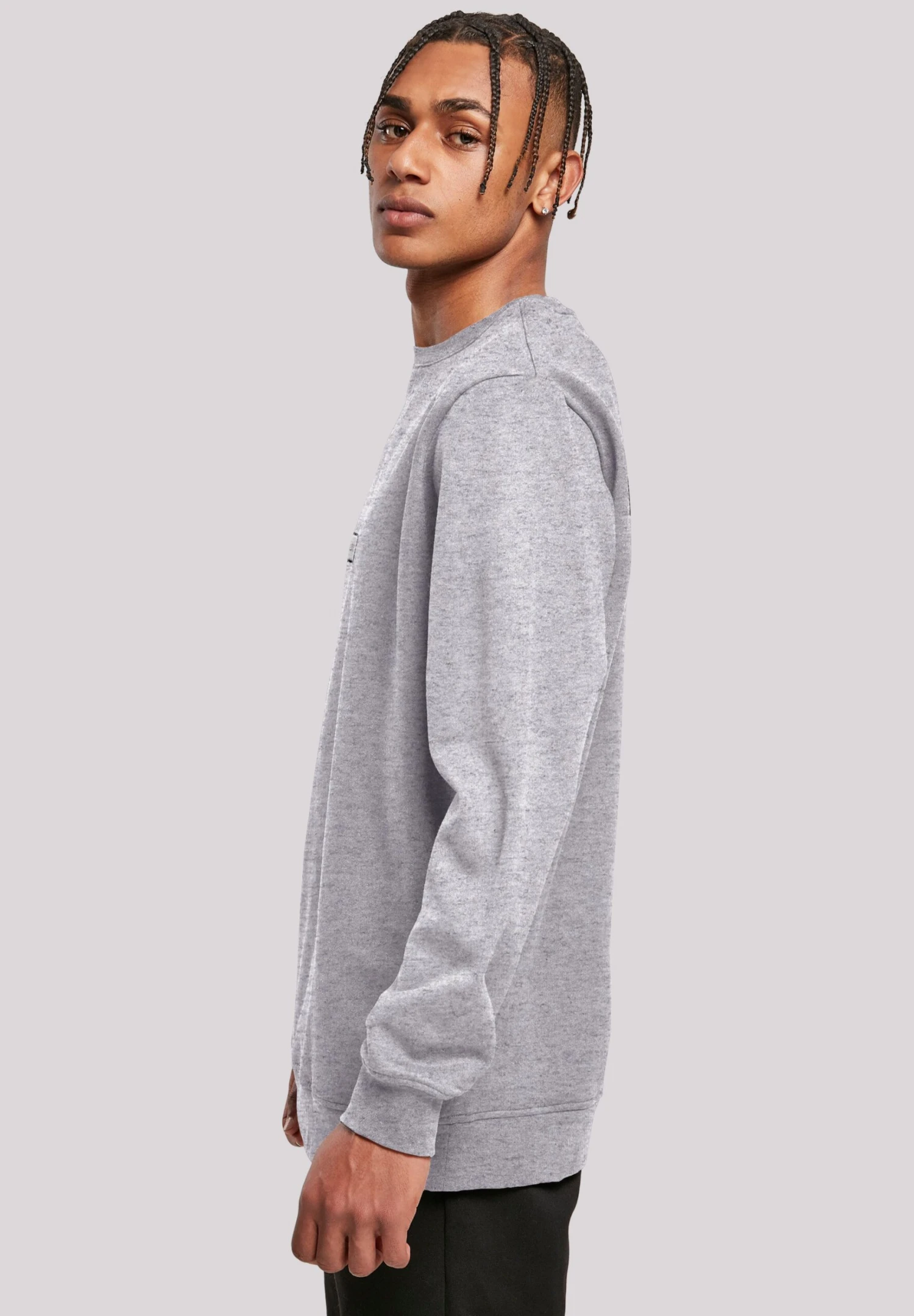 F4NT4STIC Pixel Herz Happy New Year Silvester - Sweater - Heather Grey 7 F4NT4STIC Pixel Herz Happy New Year Silvester - Sweater - Heather Grey - Afbeelding 5