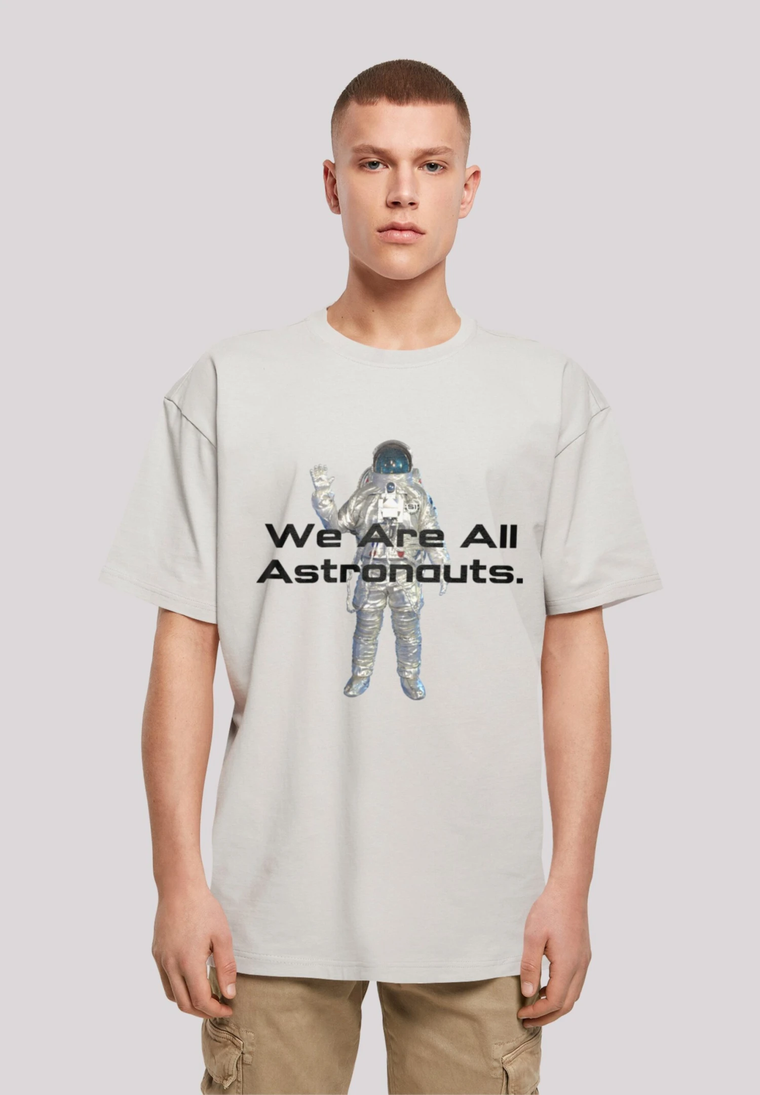 F4NT4STIC Phiber Spaceone We Are All Astronauts - T-Shirt Print - Lightasphalt 3 F4NT4STIC Phiber Spaceone We Are All Astronauts - T-Shirt Print - Lightasphalt