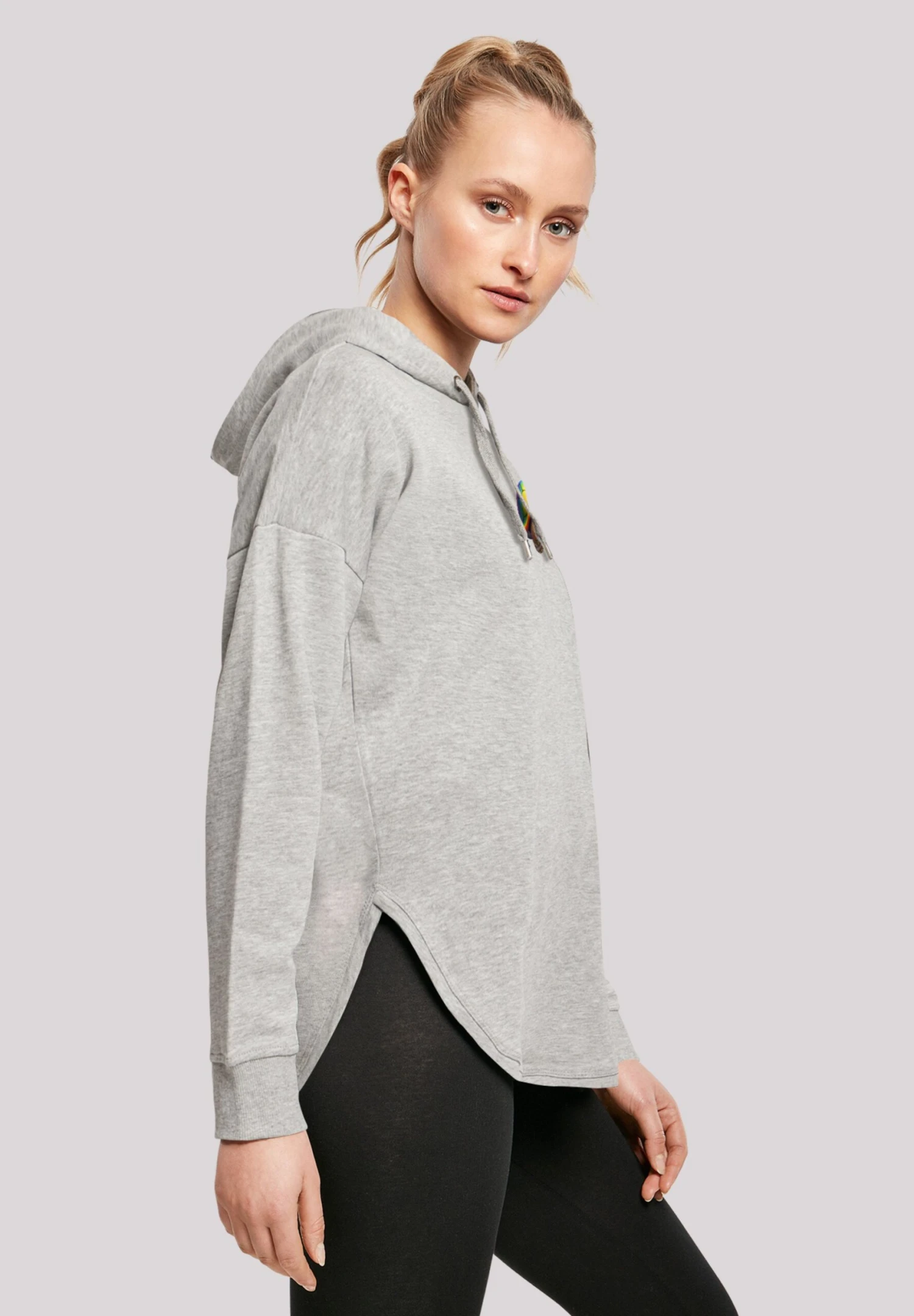 F4NT4STIC Rainbow Turtle- Hoodie - Grey 6 F4NT4STIC Rainbow Turtle- Hoodie - Grey - Afbeelding 4