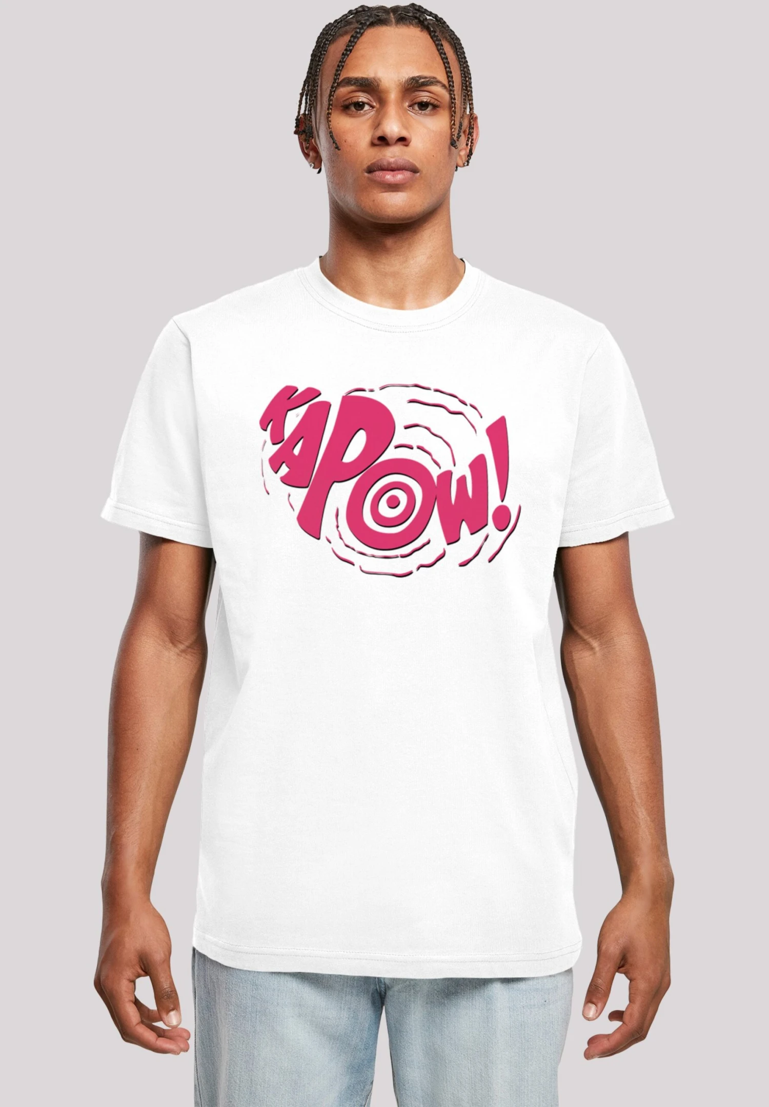 F4NT4STIC Dc Comics Superhelden Batman Tv Serie Kapow - T-Shirt Print - White 3 F4NT4STIC Dc Comics Superhelden Batman Tv Serie Kapow - T-Shirt Print - White