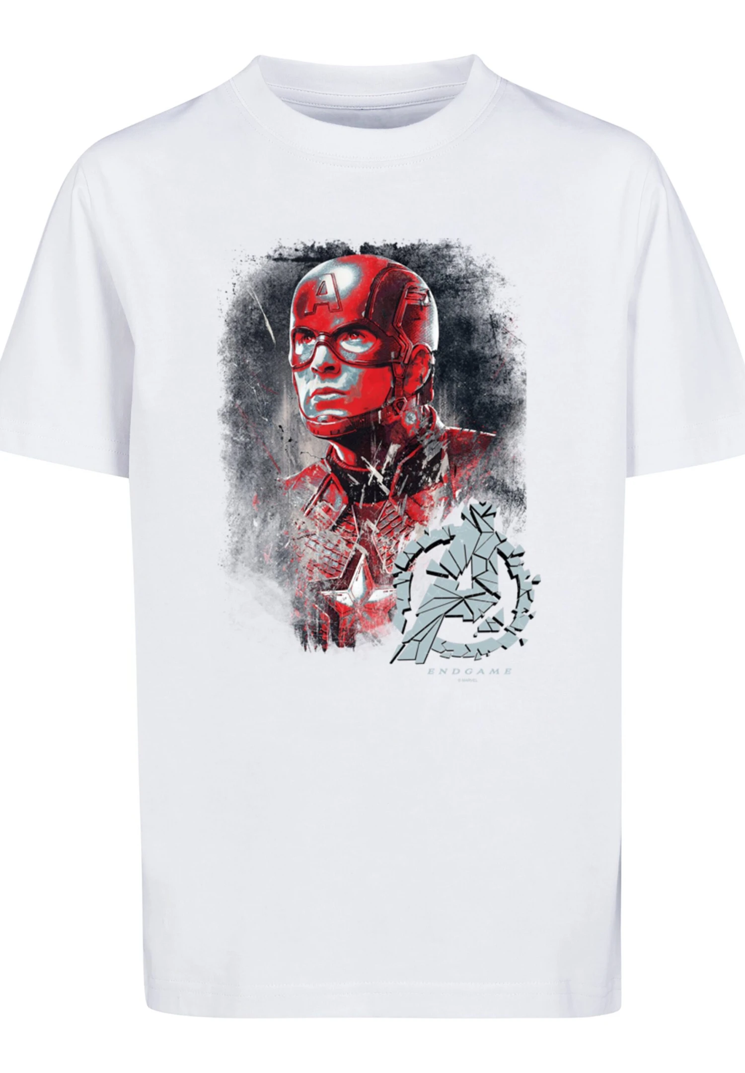 F4NT4STIC Marvel Avengers Endgame Captain America Brushed - T-Shirt Print - White 8 F4NT4STIC Marvel Avengers Endgame Captain America Brushed - T-Shirt Print - White - Afbeelding 6