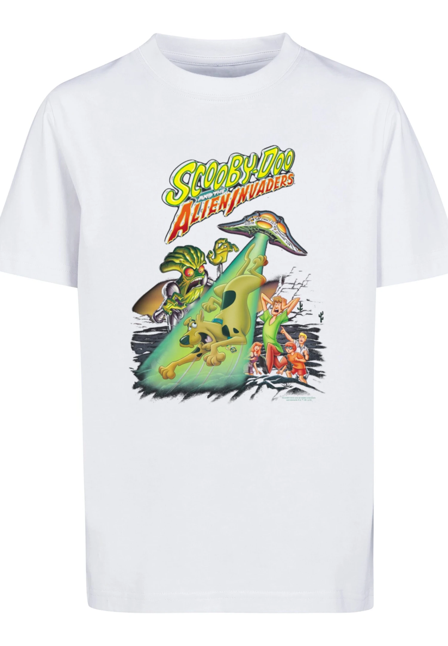 F4NT4STIC Scooby Doo And The Alien Invaders - T-Shirt Print - White 8 F4NT4STIC Scooby Doo And The Alien Invaders - T-Shirt Print - White - Afbeelding 6