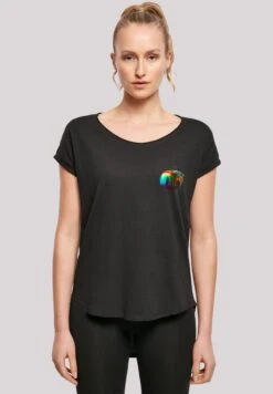 F4NT4STIC Rainbow Apple - T-Shirt Print - Schwarz