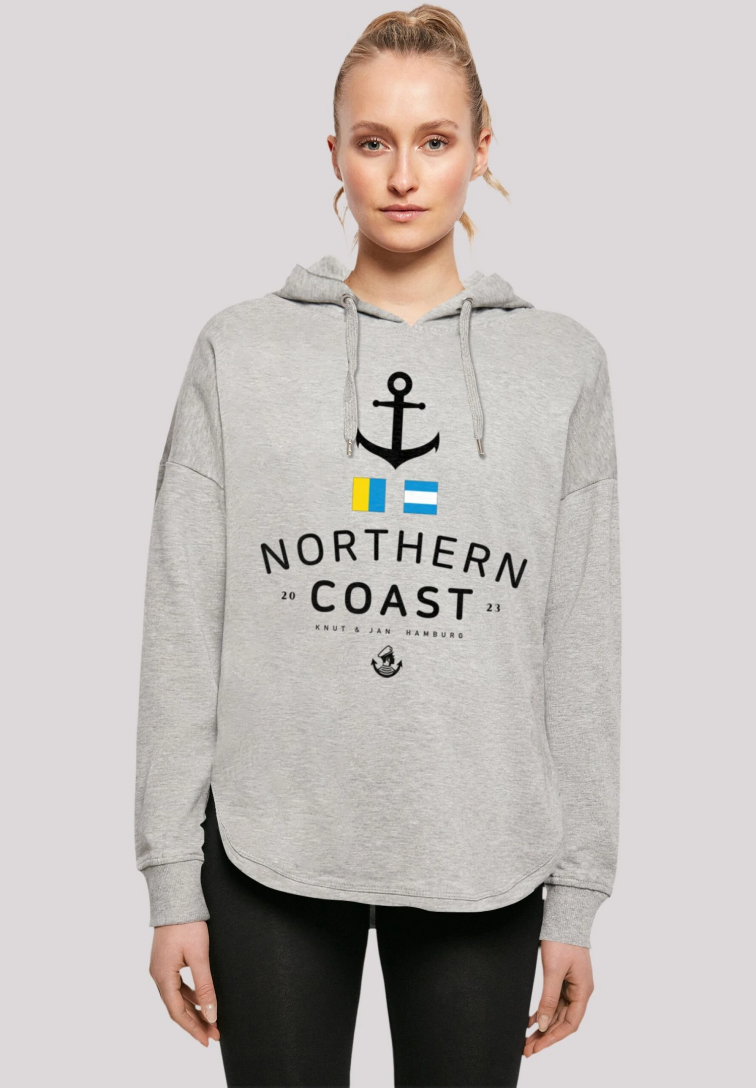 F4NT4STIC Nordsee Flaggen - Hoodie - Grey 3 F4NT4STIC Nordsee Flaggen - Hoodie - Grey
