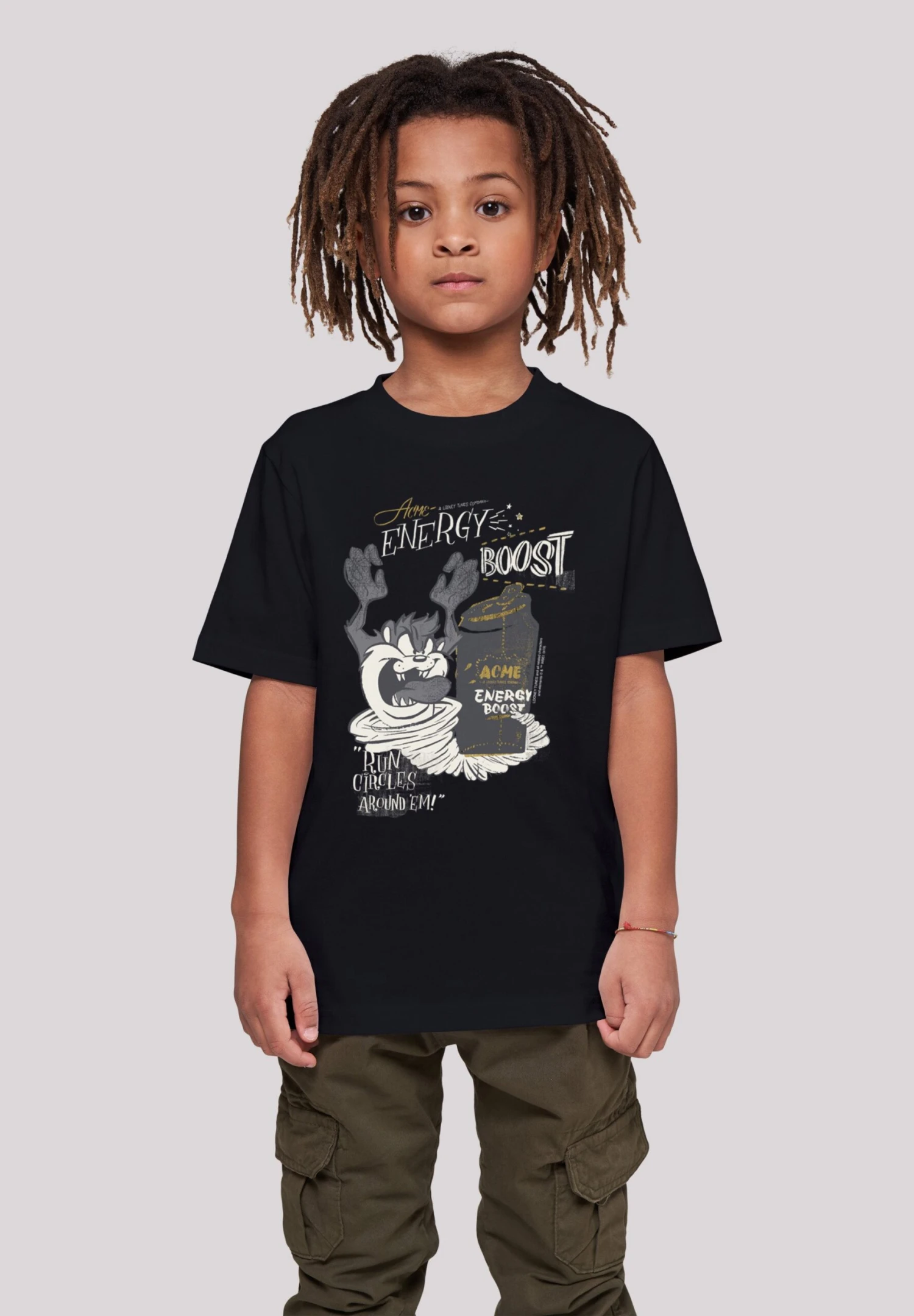 F4NT4STIC Looney Tunes Taz Energy Boost - T-Shirt Print - Black 4 F4NT4STIC Looney Tunes Taz Energy Boost - T-Shirt Print - Black - Afbeelding 2