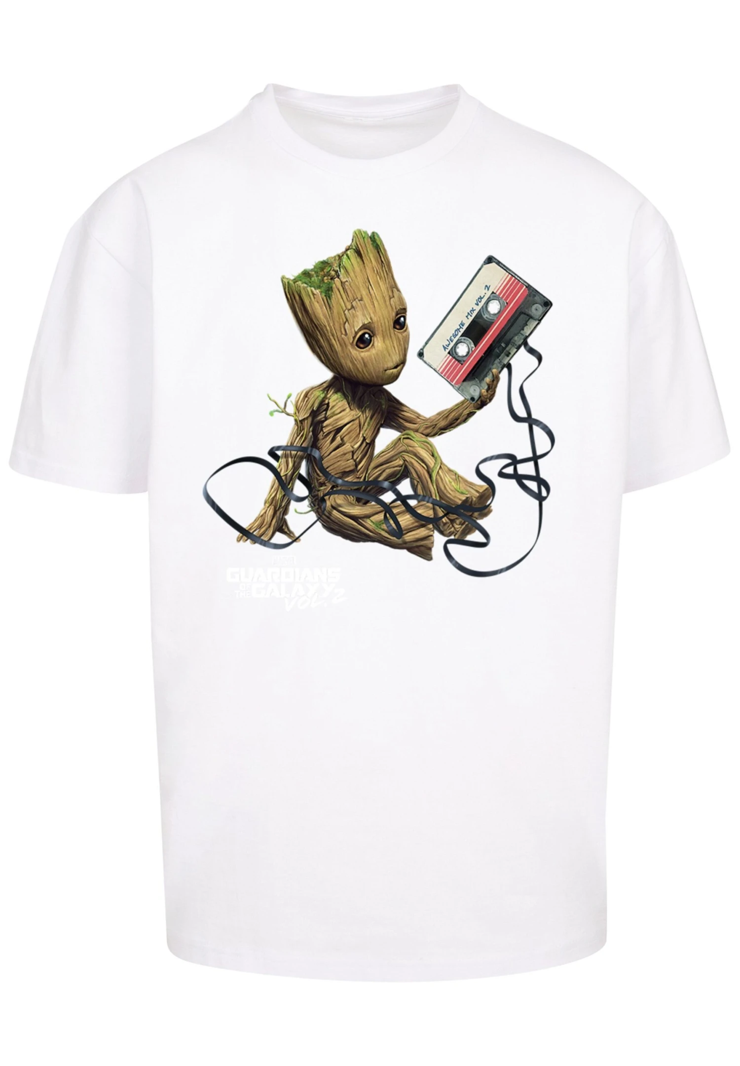 F4NT4STIC Marvel Guardians Of The Galaxy Vol Groot Tape - T-Shirt Print - White 8 F4NT4STIC Marvel Guardians Of The Galaxy Vol Groot Tape - T-Shirt Print - White - Afbeelding 6