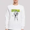 F4NT4STIC Dc Comics Superman Mono Action Pose - Sweater - White -F4Nt4Stic a04303759d6f47d4a8630d6c46c8d843
