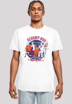 F4NT4STIC Scooby Doo Collegiate Circle - T-Shirt Print - White