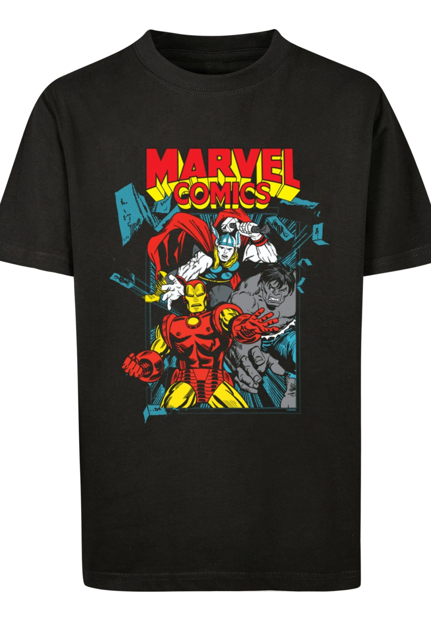 F4NT4STIC T-Shirt 'Marvel Comics Trio Pose' - T-Shirt Print - Black 8 F4NT4STIC T-Shirt 'Marvel Comics Trio Pose' - T-Shirt Print - Black - Afbeelding 6