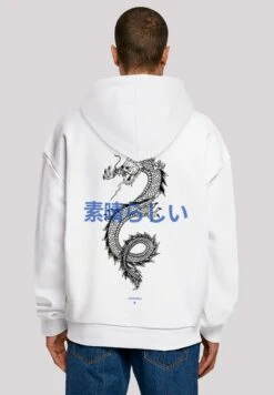 F4NT4STIC Drache Lila - Hoodie - Weiß