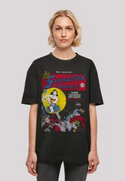 F4NT4STIC Dc Comics Sensation Issue Cover - T-Shirt Print - Black