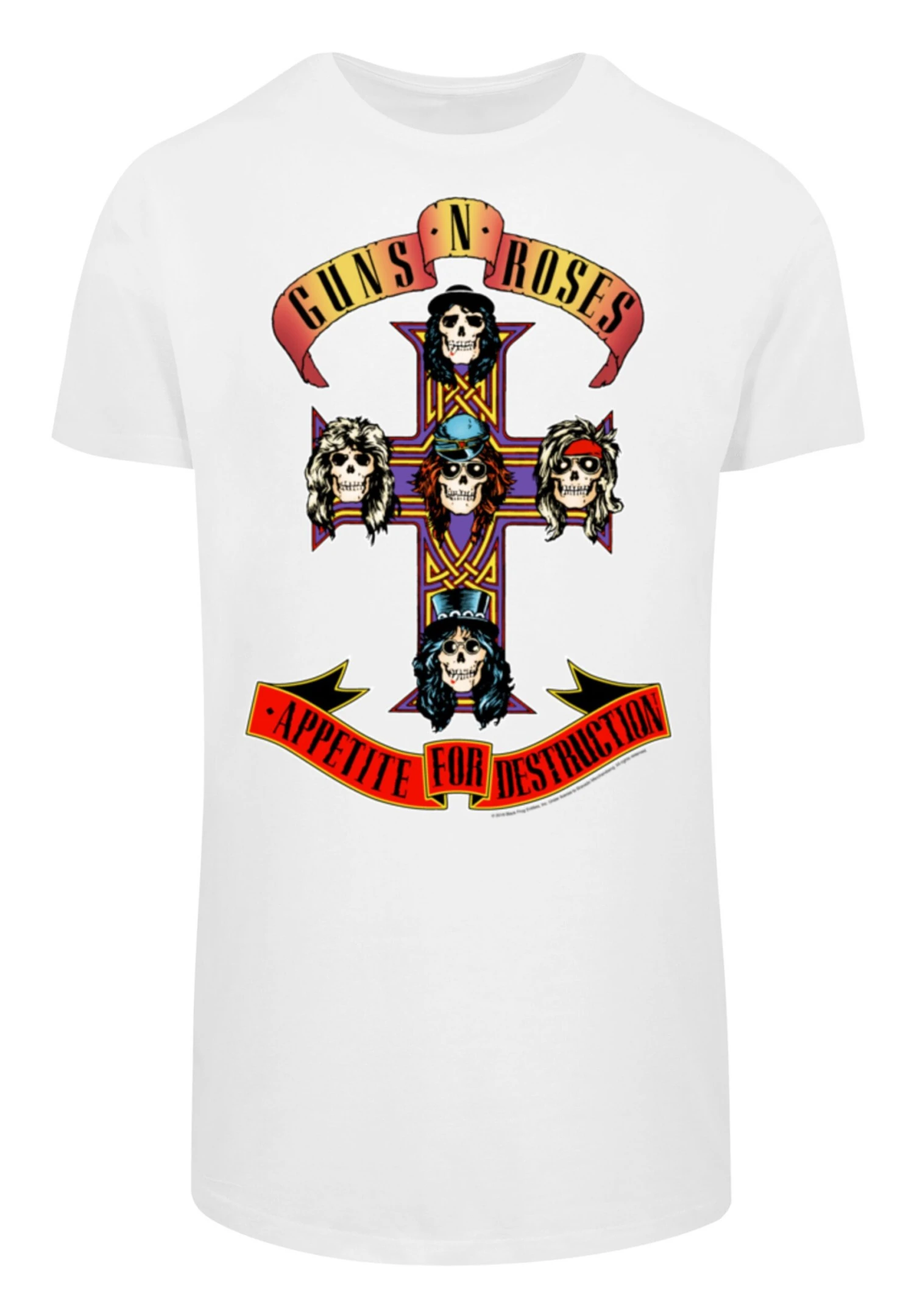 F4NT4STIC Guns 'N' Roses Band - T-Shirt Print - White 8 F4NT4STIC Guns 'N' Roses Band - T-Shirt Print - White - Afbeelding 6