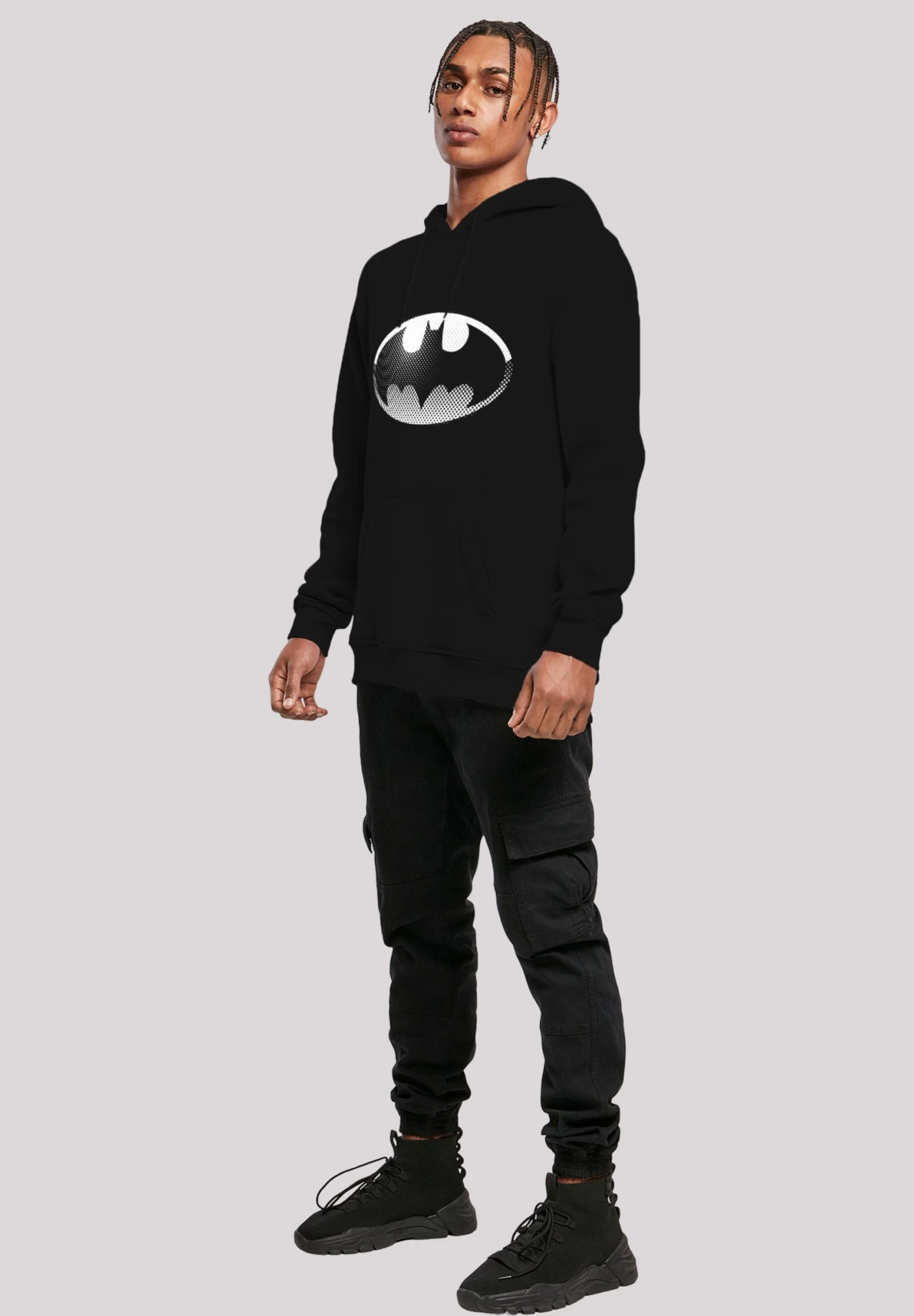 F4NT4STIC Dc Comics Batman Spot Logo - Hoodie - Black 4 F4NT4STIC Dc Comics Batman Spot Logo - Hoodie - Black - Afbeelding 2
