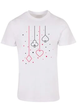 F4NT4STIC Herz Karo Kreuz Pik - T-Shirt Print - Weiß -F4Nt4Stic a829f411f22440c9ab4aa0ee2a1dba32