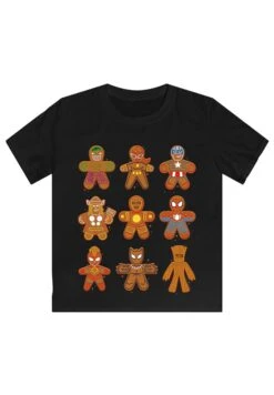 F4NT4STIC Marvel Universe Weihnachten Lebkuchen Avengers -Superhe - T-Shirt Print - Black -F4Nt4Stic a94f169a298040ce90eedecbe091c621