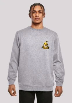 F4NT4STIC Rubber Duck Wizard Crew - Sweater - Heather Grey