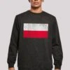 F4NT4STIC Poland Polen Flagge Distressed - Sweater - Schwarz -F4Nt4Stic ab5c115e81d443729707a519390c4d13