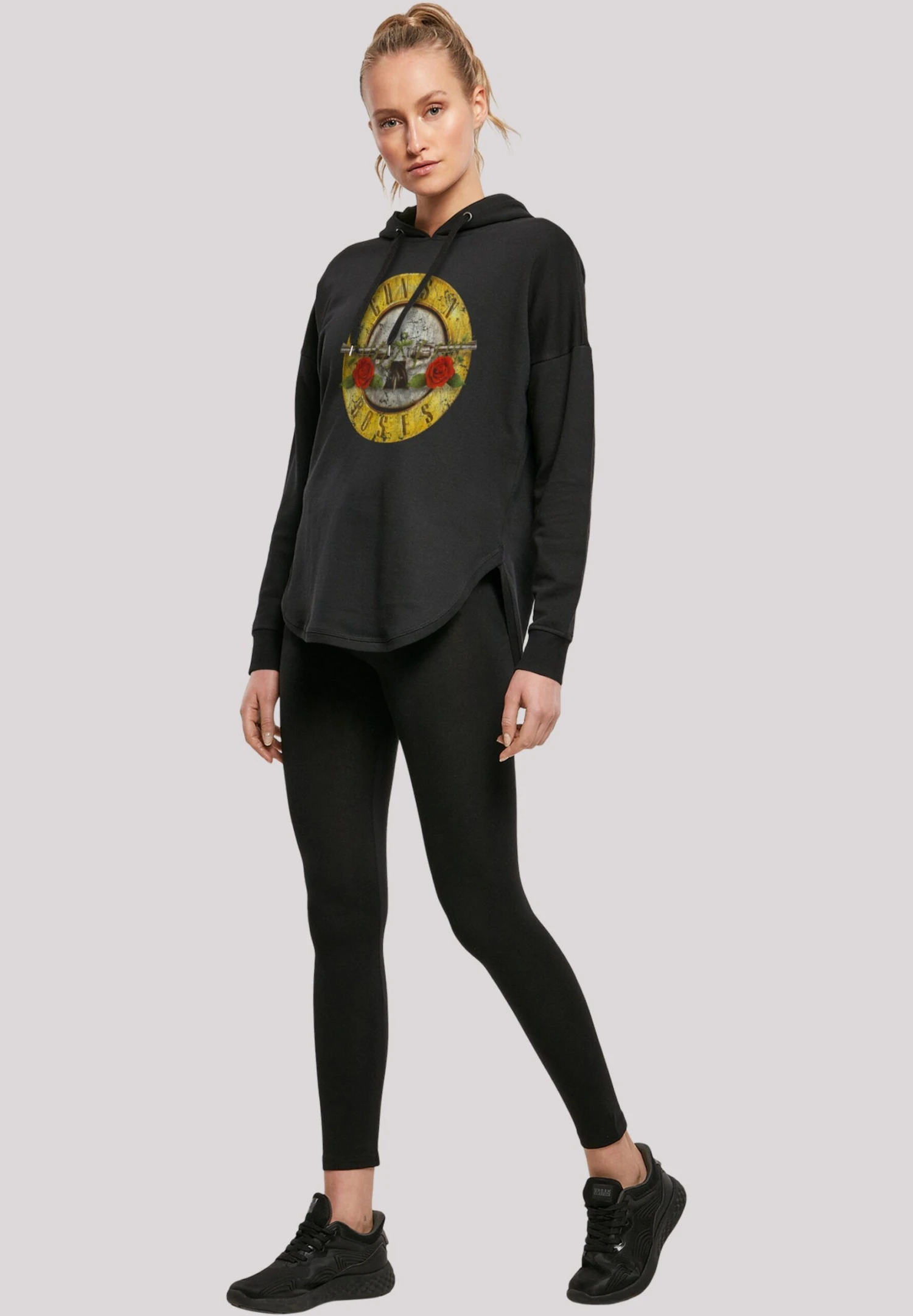 F4NT4STIC Guns N Roses Band Vintage Classic Logo Distressed - Hoodie - Schwarz 4 F4NT4STIC Guns N Roses Band Vintage Classic Logo Distressed - Hoodie - Schwarz - Afbeelding 2