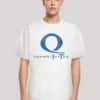 F4NT4STIC Dc Comics Arrow Queen Consolidated Logo - T-Shirt Print - White -F4Nt4Stic b2ddd83067744e7496b708e6c1374bad