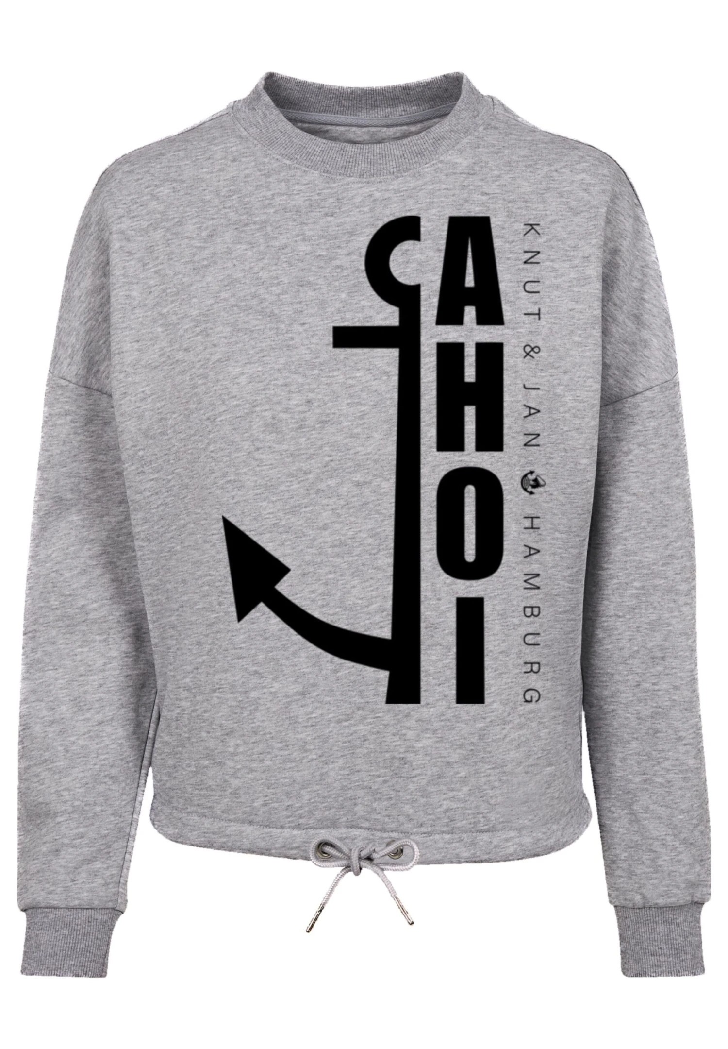 F4NT4STIC Ahoi Anker Crop Knut & Jan Hamburg - Sweater - Heather Grey 8 F4NT4STIC Ahoi Anker Crop Knut & Jan Hamburg - Sweater - Heather Grey - Afbeelding 6