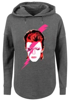 F4NT4STIC David Bowie Aladdin Sane Lightning Bolt - Hoodie - Charcoal