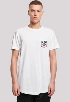 F4NT4STIC Looney Tunes Sylvester Face Faux Pocket - T-Shirt Print - White