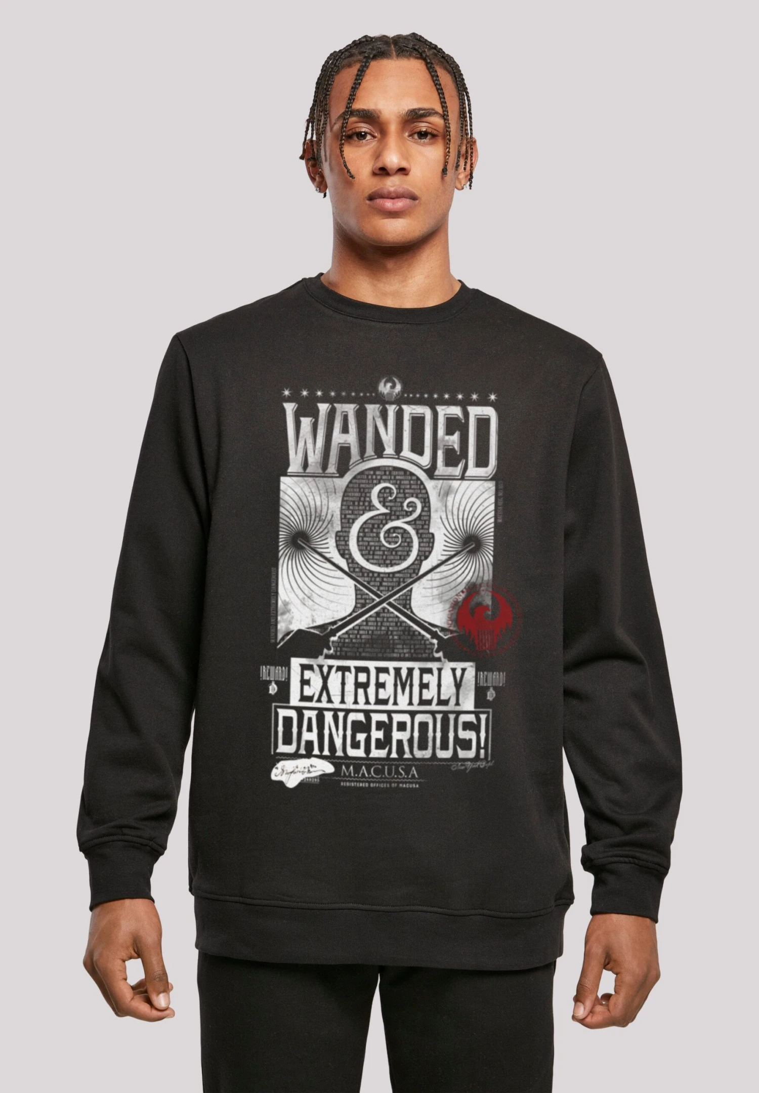 F4NT4STIC Phantastische Tierwesen Wanded And Extremely Dangerous - Sweater - Black 3 F4NT4STIC Phantastische Tierwesen Wanded And Extremely Dangerous - Sweater - Black
