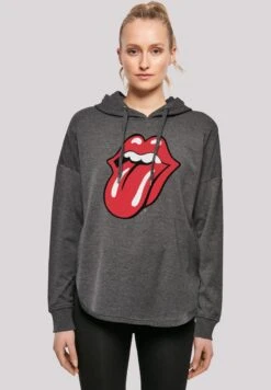 F4NT4STIC The Rolling Stones Rockband Classic Tongue- Hoodie - Charcoal