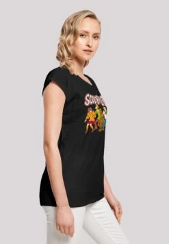 F4NT4STIC Scooby Doo Classic Group - T-Shirt Print - Black -F4Nt4Stic b61e15a0c0a34ca89e73c3a630528a3e