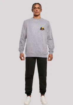 F4NT4STIC Rainbow Turtle Crewneck - Sweater - Heather Grey -F4Nt4Stic b6a229c5e13546d698aacf45c3cacc5c