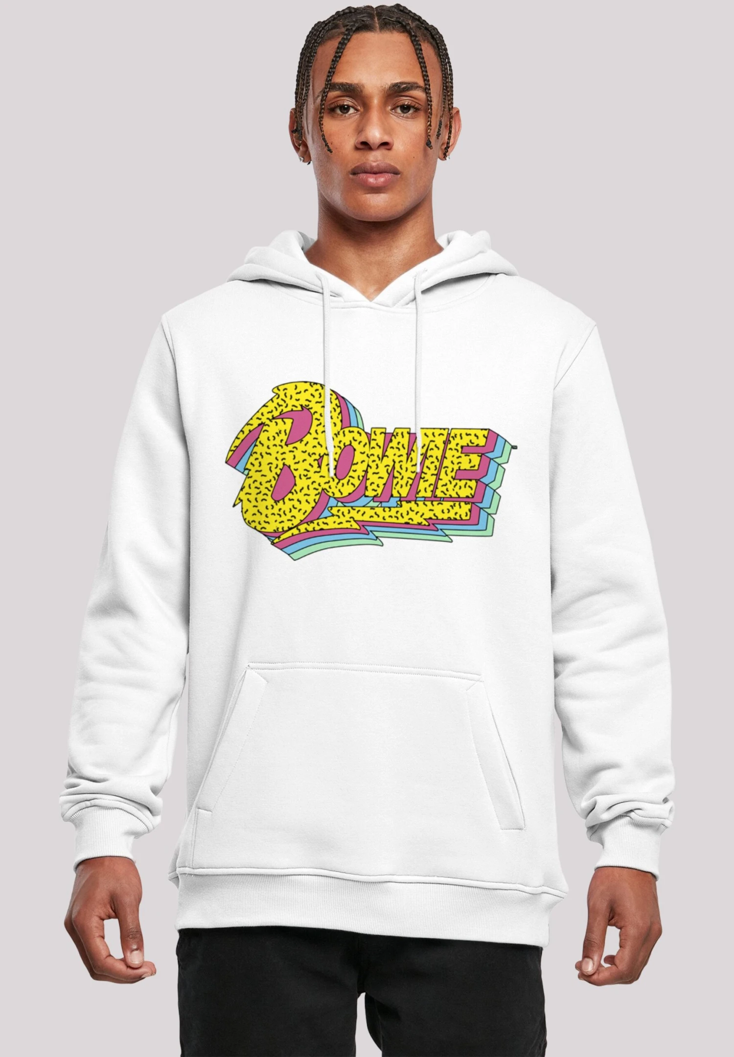F4NT4STIC David Bowie Moonlight 90S Logo - Hoodie - White 3 F4NT4STIC David Bowie Moonlight 90S Logo - Hoodie - White