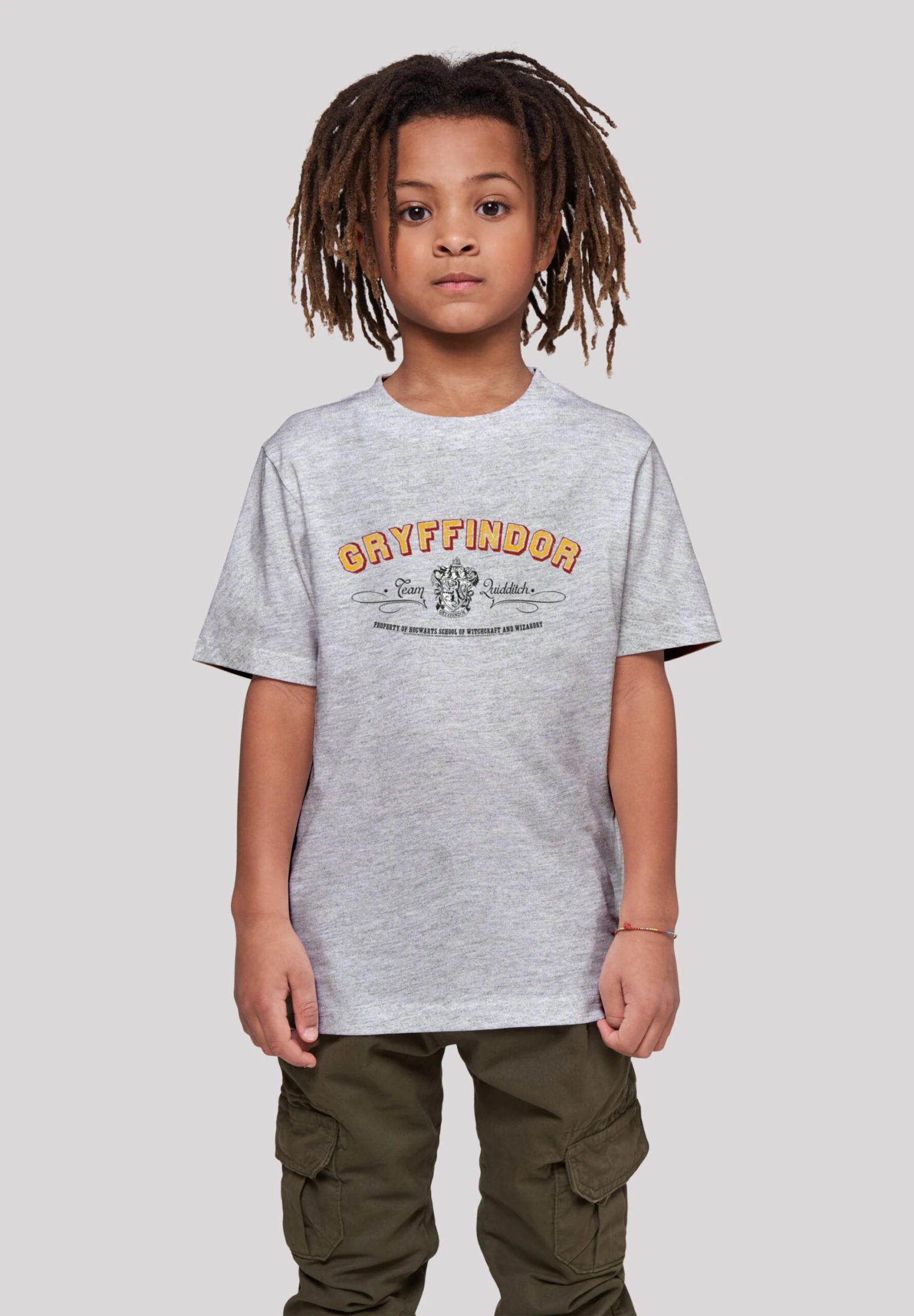 F4NT4STIC Harry Potter Gryffindor Team Quidditch - T-Shirt Print - Heather Grey 3 F4NT4STIC Harry Potter Gryffindor Team Quidditch - T-Shirt Print - Heather Grey