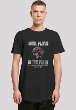 F4NT4STIC Pink Floyd In The Flesh - T-Shirt Print - Black