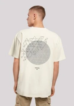 F4NT4STIC Geometric - T-Shirt Print - Sand