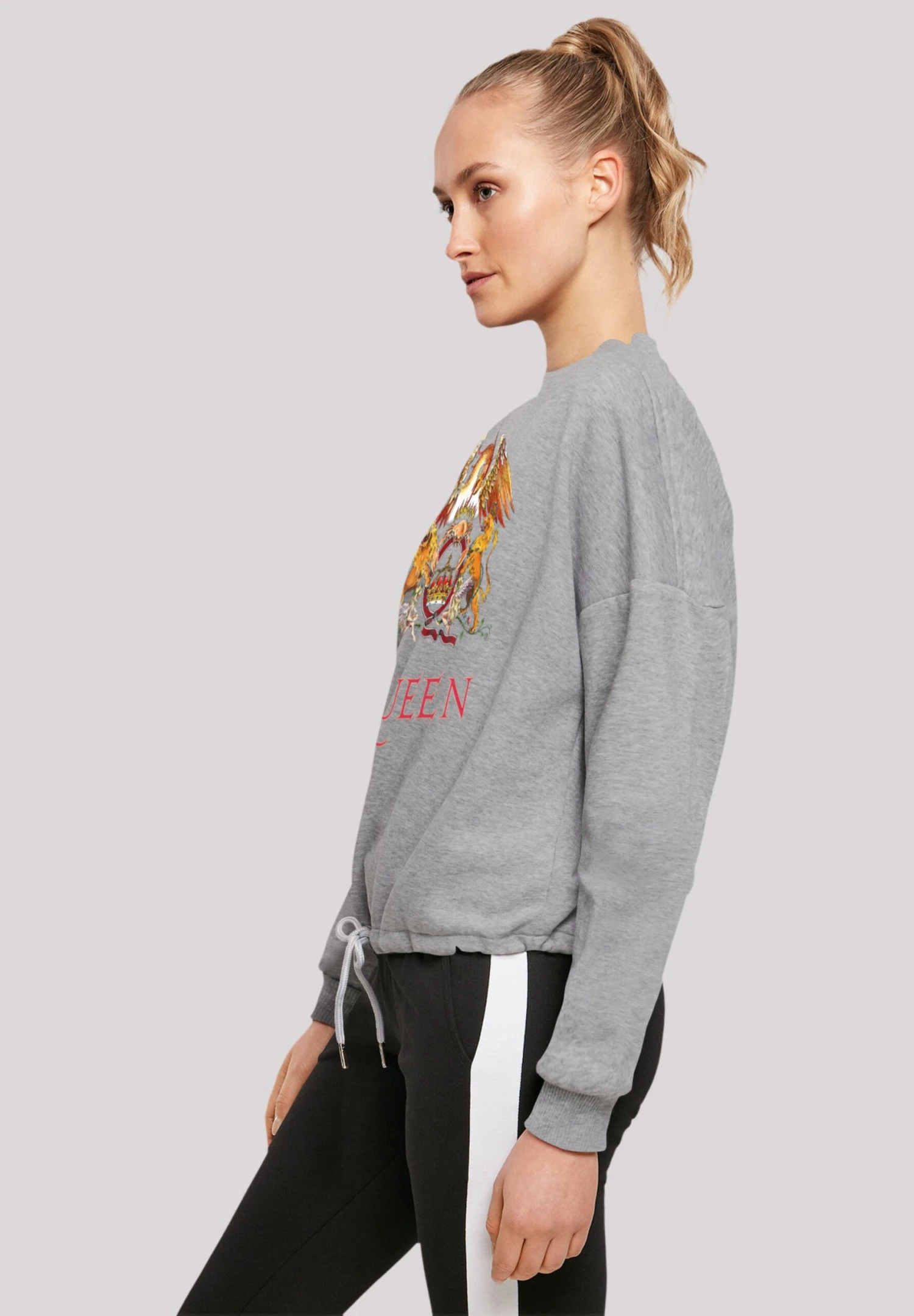 F4NT4STIC Queen Crest - Sweater - Heather Grey 7 F4NT4STIC Queen Crest - Sweater - Heather Grey - Afbeelding 5