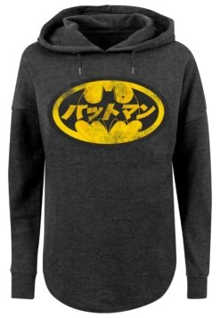 F4NT4STIC Dc Comics Batman Japanese Logo Gelb - Hoodie - Charcoal -F4Nt4Stic ba7f60ec342b4a9dbca523b9a82b0a15