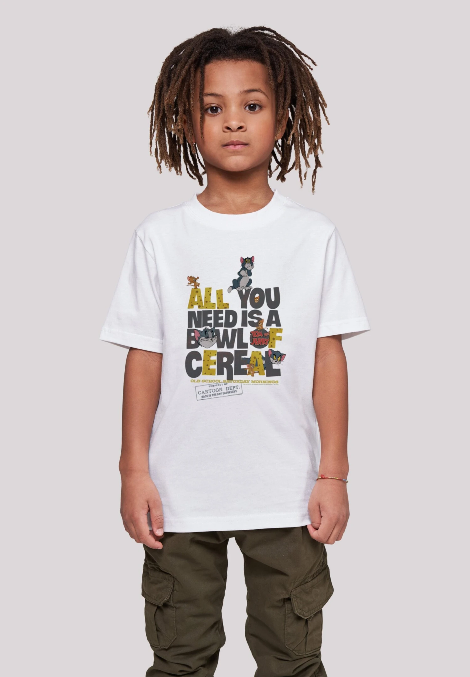 F4NT4STIC Tom And Jerry Tv Serie All You Need Is - T-Shirt Print - White 4 F4NT4STIC Tom And Jerry Tv Serie All You Need Is - T-Shirt Print - White - Afbeelding 2