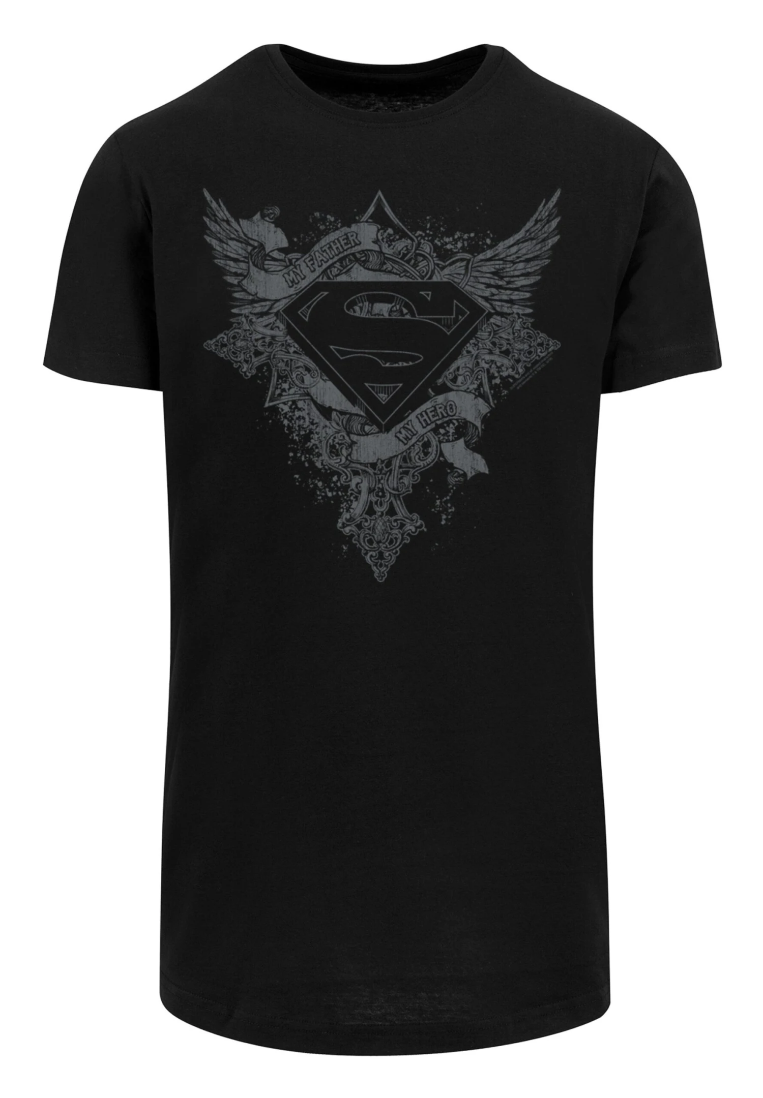 F4NT4STIC Dc Comics Superman My Father, My Hero - T-Shirt Print - Black 6 F4NT4STIC Dc Comics Superman My Father, My Hero - T-Shirt Print - Black - Afbeelding 4