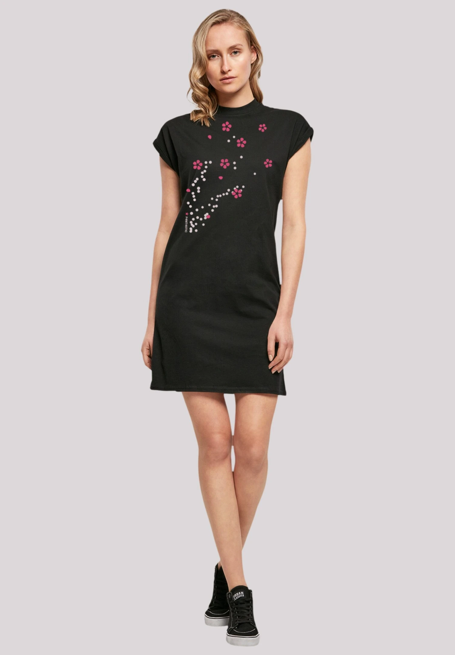 F4NT4STIC Blumen Ranke - Jurk - Schwarz 4 F4NT4STIC Blumen Ranke - Jurk - Schwarz - Afbeelding 2