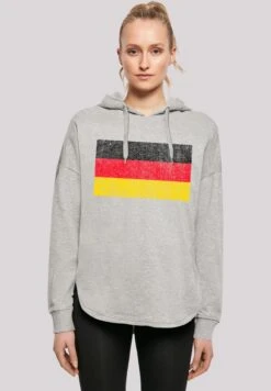F4NT4STIC Germany Flagge Distressed - Hoodie - Grey