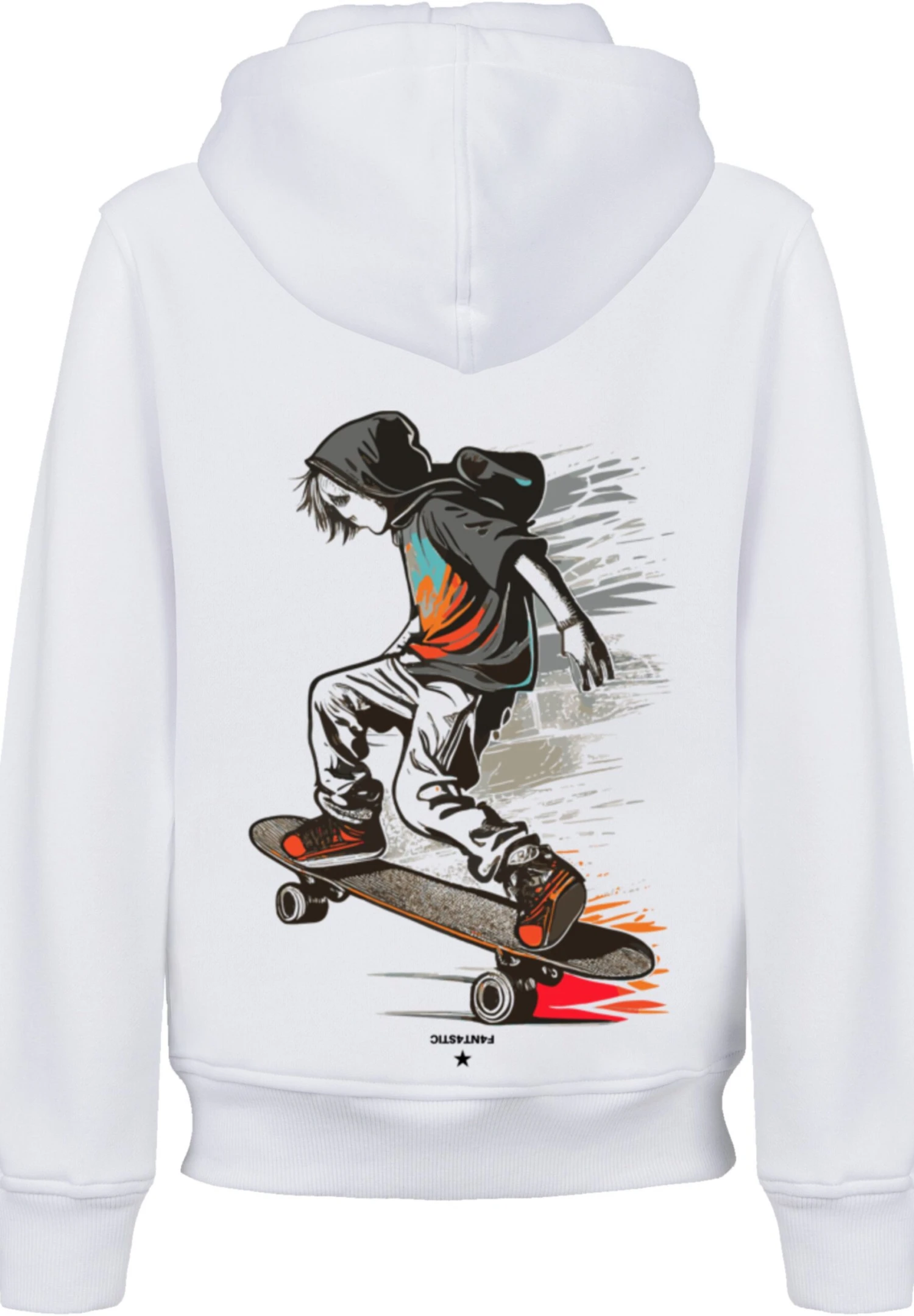 F4NT4STIC Skateboarder - Hoodie - Weiß 9 F4NT4STIC Skateboarder - Hoodie - Weiß - Afbeelding 7