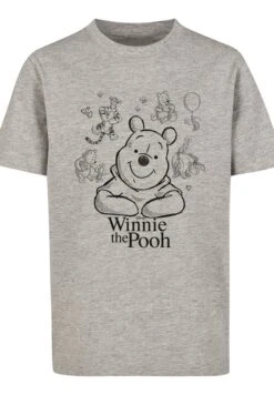 F4NT4STIC Disney Winnie Puuh Der Bär Collage Sketch - T-Shirt Print - Heather Grey 14 F4NT4STIC Disney Winnie Puuh Der Bär Collage Sketch - T-Shirt Print - Heather Grey -F4Nt4Stic c00af893a6fe46eea0bdfc490df71e65