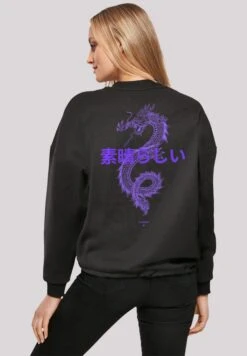 F4NT4STIC Dragon - Sweater - Schwarz