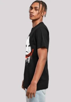 F4NT4STIC Dc Comics Batman Arkham City Joker Face - T-Shirt Print - Black -F4Nt4Stic c2b362bbe9c24fa5bd7ecded1f8d9af0