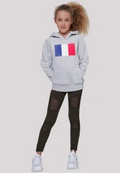 F4NT4STIC Frankreich Flagge Distressed - Hoodie - Heather Grey