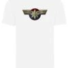 F4NT4STIC Marvel Captain Marvel Chest Emblem Premium Superhelden Iron Ma - T-Shirt Print - White -F4Nt4Stic c54edfd4bc8642d082b181e449ea7a04
