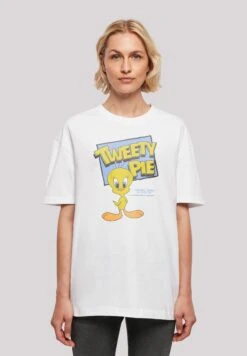 F4NT4STIC Looney Tunes Trickfilm Serie Cartoon Classic Tweety Pie - T-Shirt Print - White