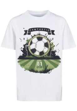 F4NT4STIC Fussball Feld - T-Shirt Print - Weiß -F4Nt4Stic c640445bf75c4bbcb95567f3dd202180