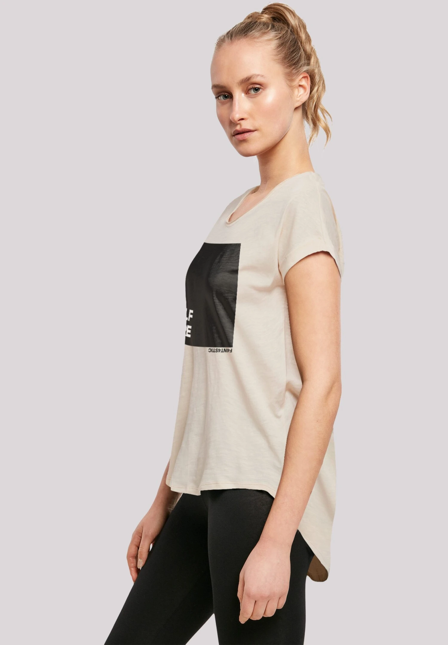 F4NT4STIC Self Care Long- T-Shirt Print - Whitesand 7 F4NT4STIC Self Care Long- T-Shirt Print - Whitesand - Afbeelding 5